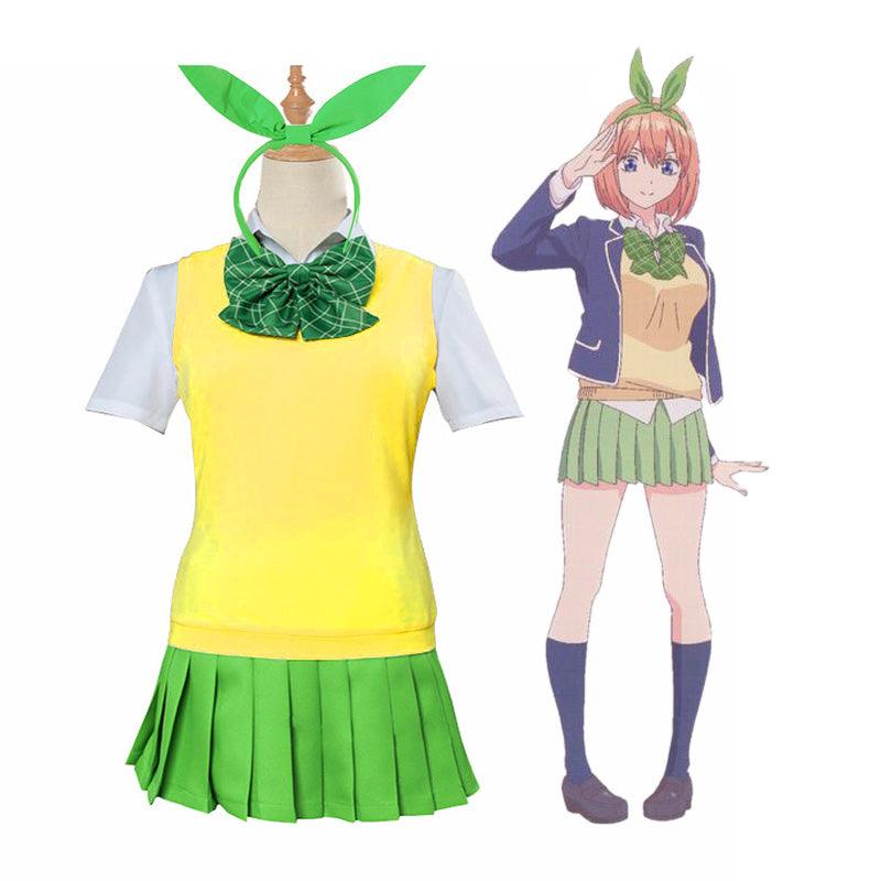 anime the quintessential quintuplets yotsuba nakano outfits cosplay costume