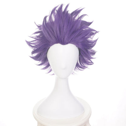 anime my hero academia shinso hitoshi purple short cosplay wig qx22