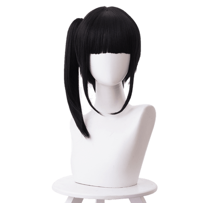 anime demon slayer tsuyuri kanao black short cosplay wig 487j