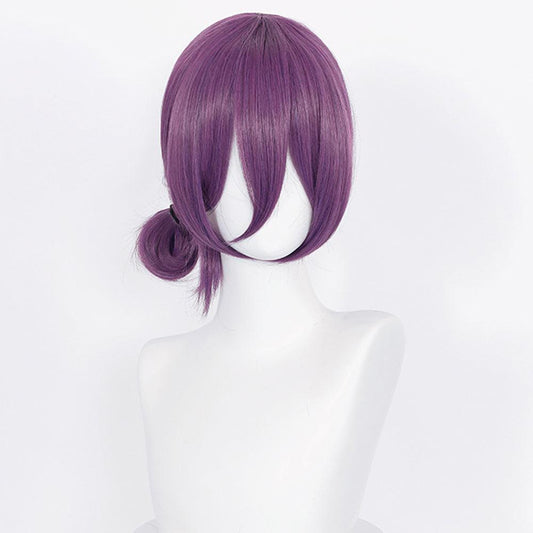 anime chainsaw man rezebomb purple medium cosplay wig mm38