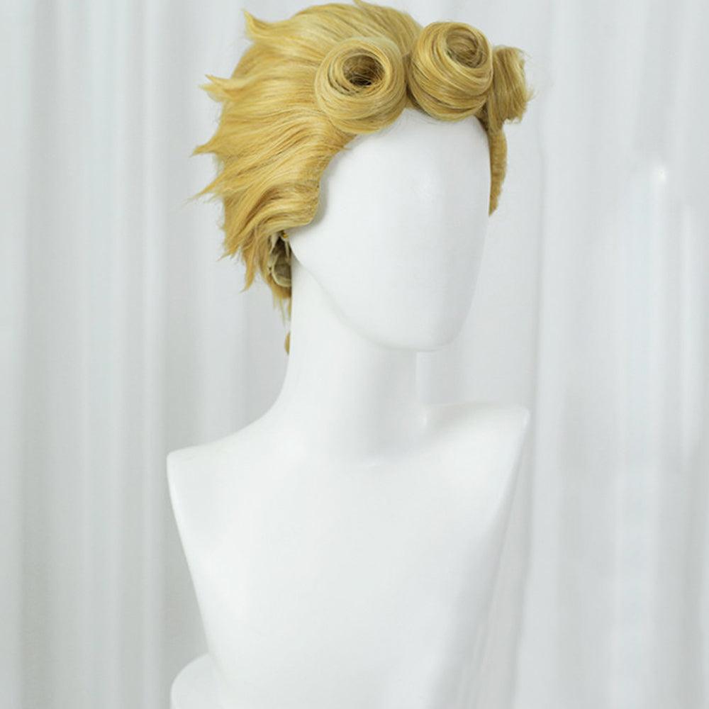 anime jojos bizarre adventure shiobana haruno golden medium cosplay wig mm47