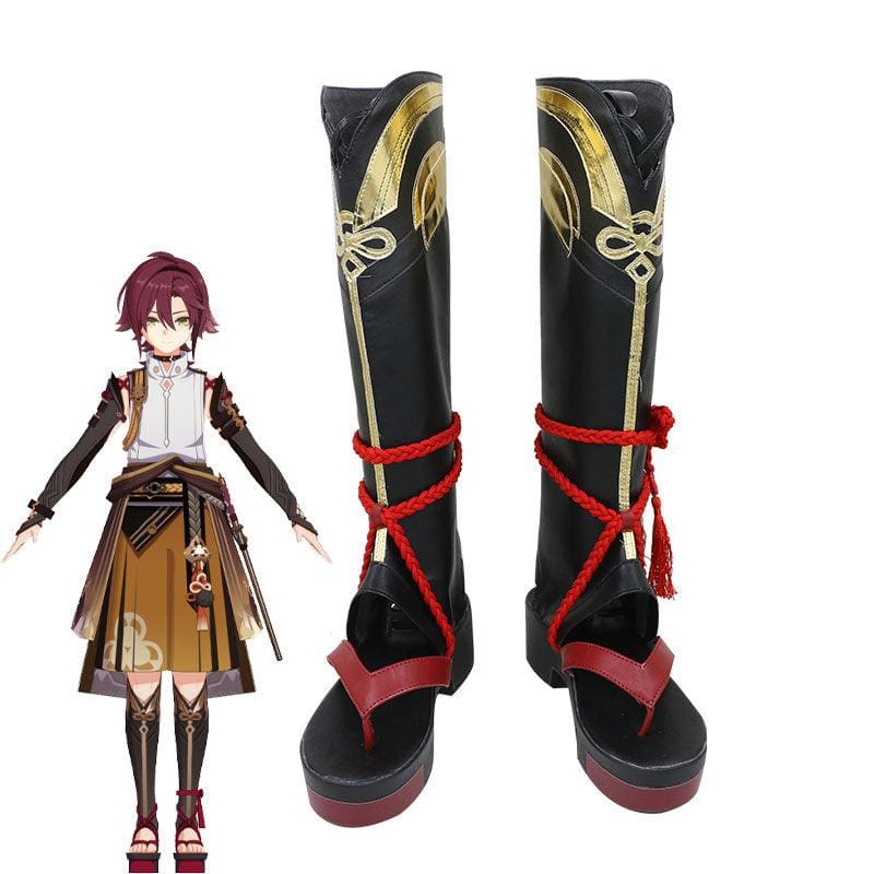 game genshin impact shikanoin heizou cosplay shoes