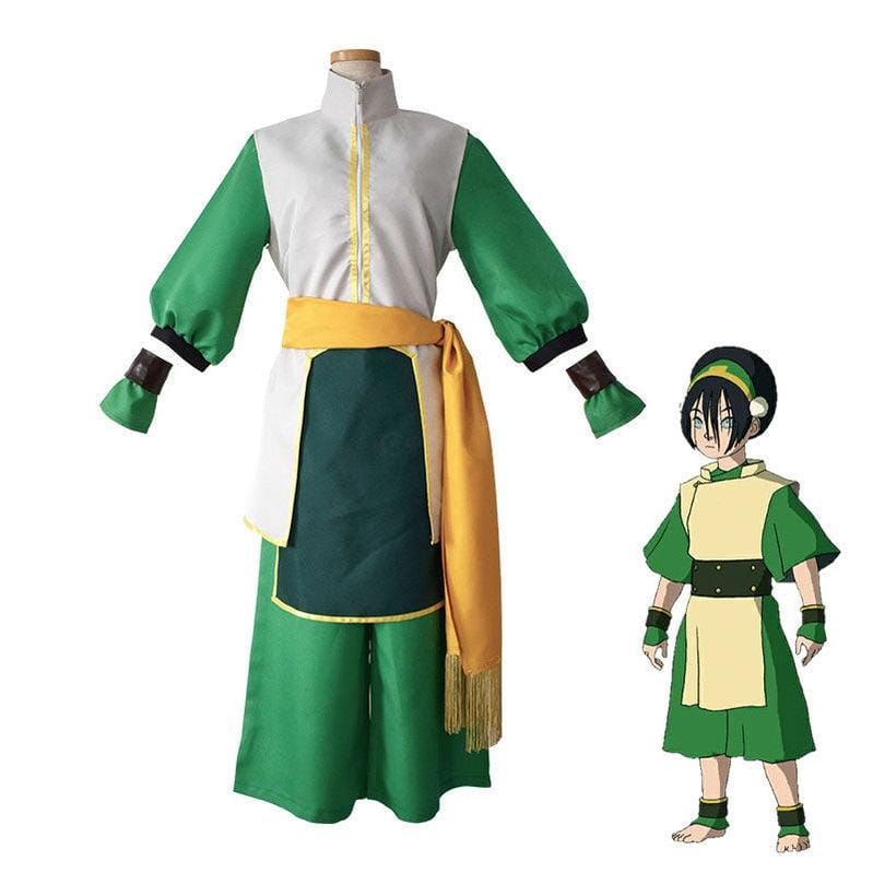 anime avatar the last airbender meet toph cosplay costumes