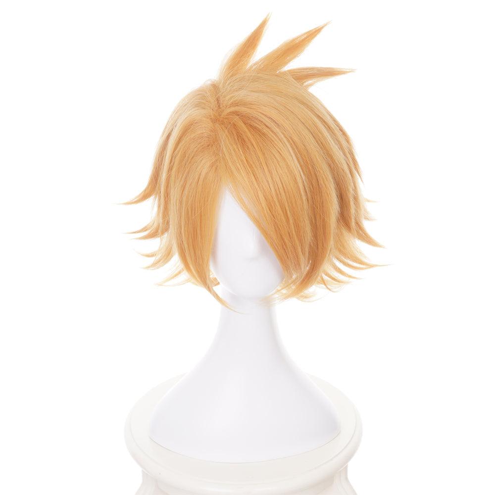 anime my hero academia kaminari denki yellow short cosplay wig qx19