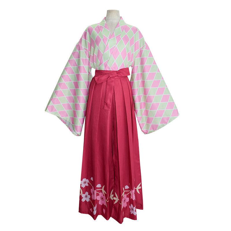 anime demon slayer kimetsu no yaiba kanroji mitsuri kimono halloween cosplay costumes