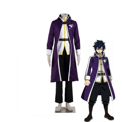 anime fairy tail etherious natsu dragneel purple cosplay costume