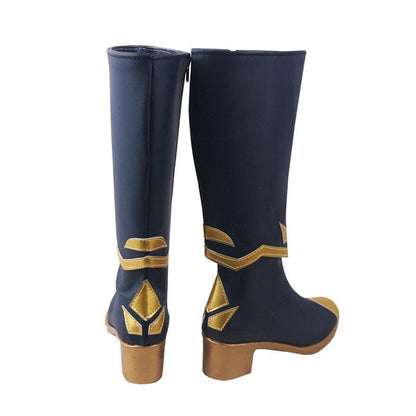 sky children of the light season of winter spirits daylight prairie festival spin navy blue winter game cosplay boots shoes