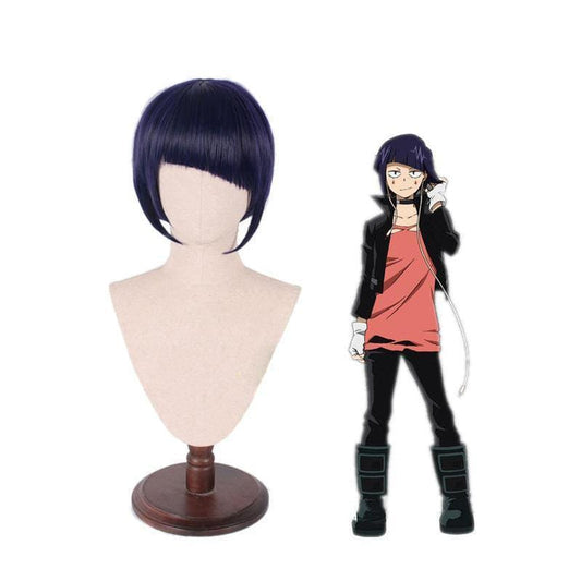 anime my hero academia kyouka jirou short purple cosplay wigs