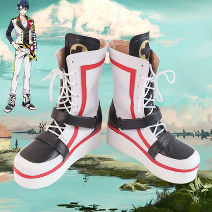 game twisted wonderland deuce spade trey clover cosplay boots shoes