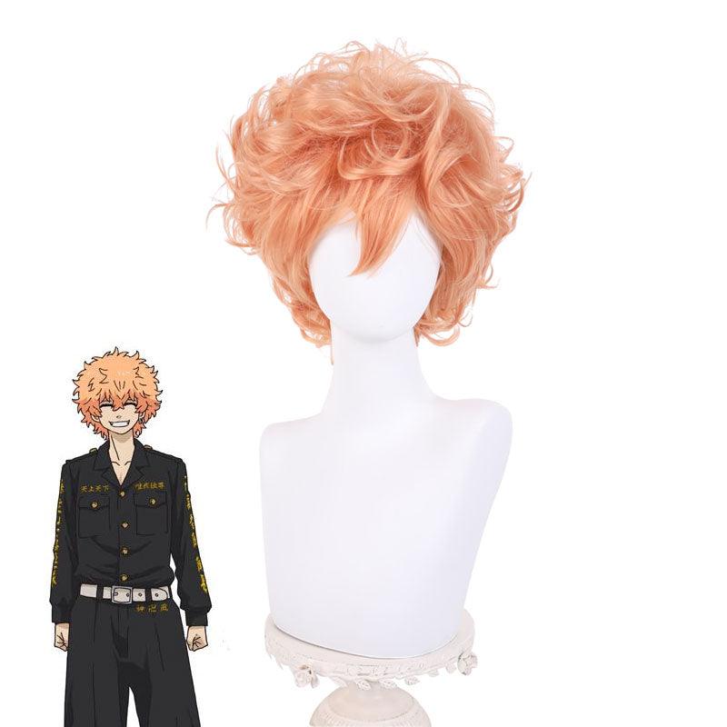 anime tokyo revengers kawata nahoya orange cosplay wigs