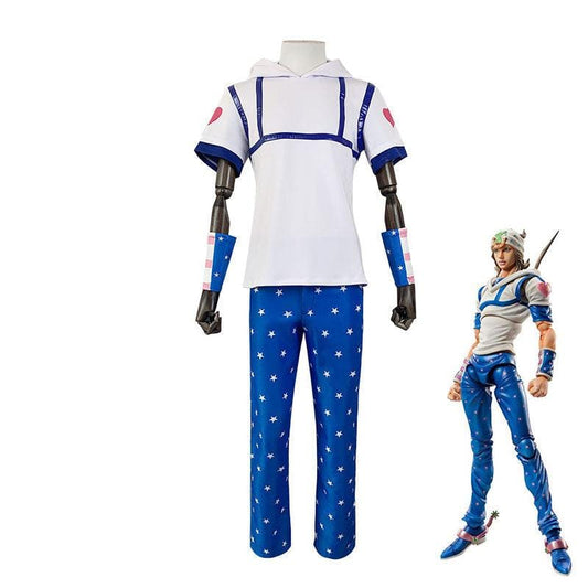 anime jojos bizarre adventure johnny joestar cosplay costumes