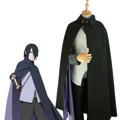 anime boruto naruto uchiha sasuke cosplay costumes halloween party uniform suit