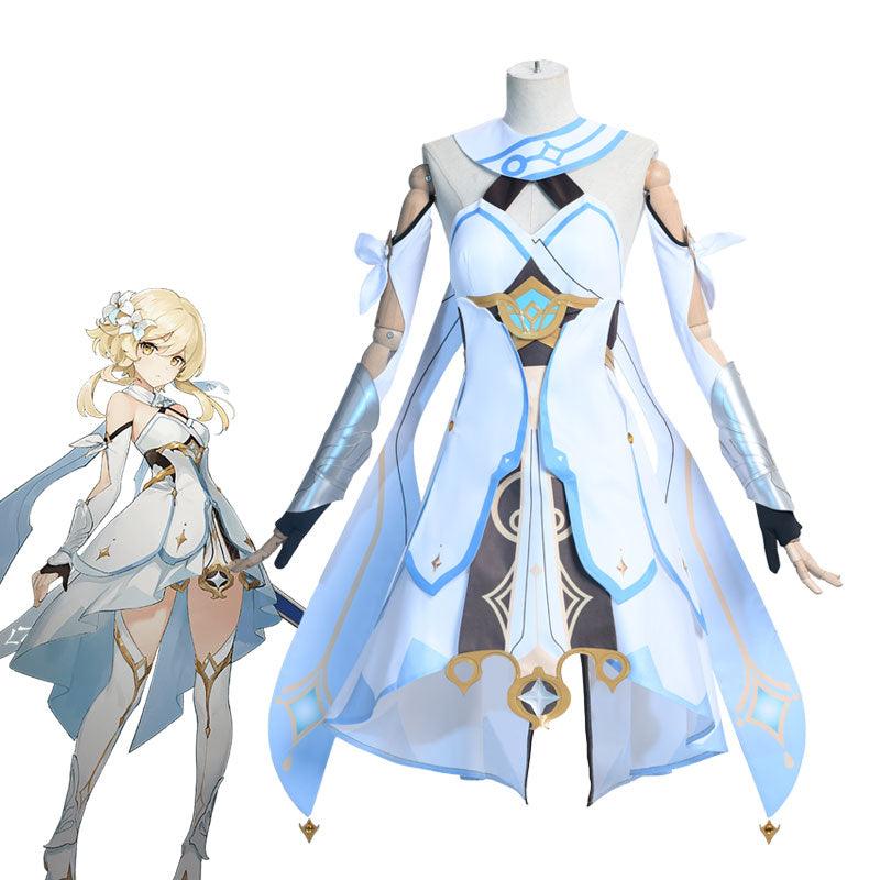 game genshin impact traveler lumine fullset cosplay costumes