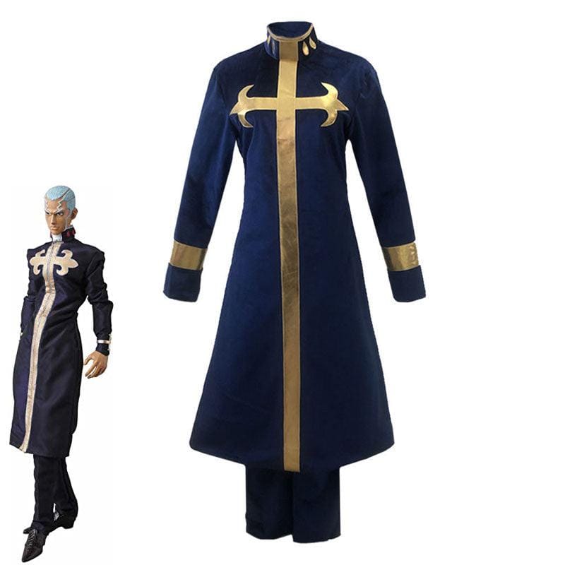 anime jojos bizarre adventure stone ocean enrico pucci cosplay costumes