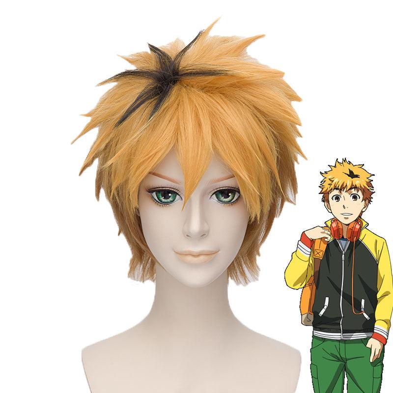 anime tokyo ghoul nagachika hideyosh short golden cosplay wigs