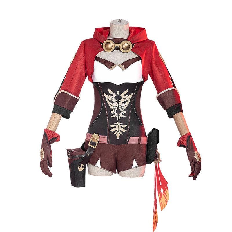 game genshin impact amber fullset cosplay costumes