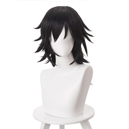 anime demon slayer tomioka giyuu dark medium cosplay wig 487e