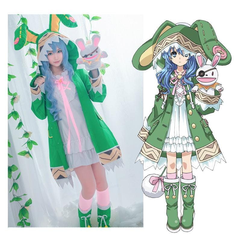 anime date a live yoshino himekawa green coat outfits cosplay costume