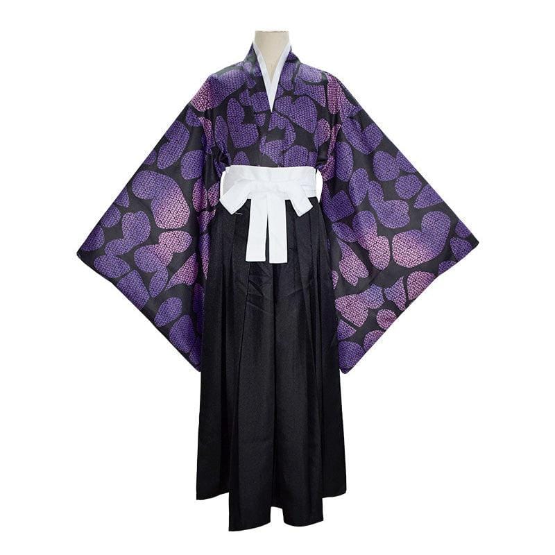 Anime Demon Slayer Kimetsu no Yaiba Kokushibo Tsugikuni Michikatsu Kimono Halloween Cosplay Costumes