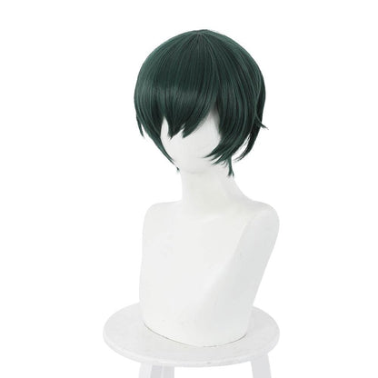 anime jujutsu kaisen zenin mai green short cosplay wig 505h