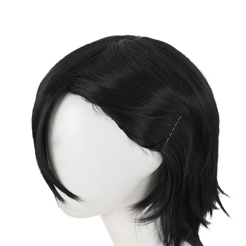 anime jujutsu kaisen junpei yoshino short black cosplay wigs