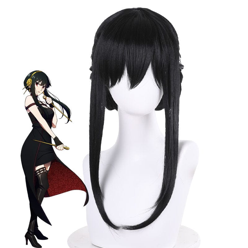 anime spy family yor forger black cosplay wigs