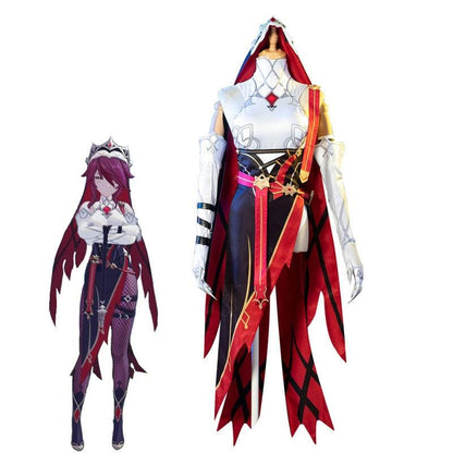 game genshin impact rosaria fullset cosplay costumes