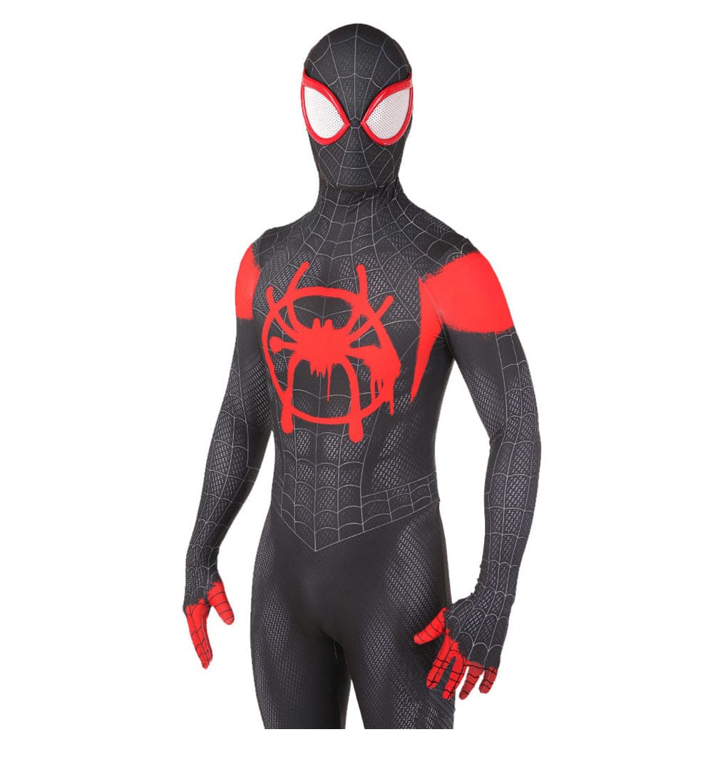 Spider-man Miles Morales Into The Spider Verse Jumpsuit Adult Bodysuit