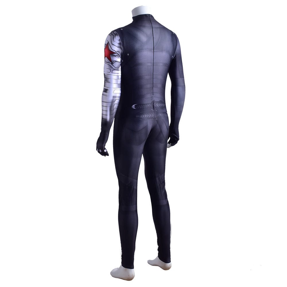 Captain America 2 Winter Soldier Bucky Barnes Jumpsuits Costume Adult Bodysuit