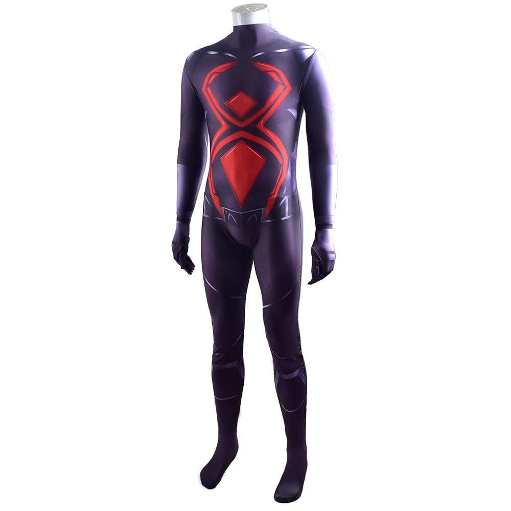 PS4 Spider-man Dark Suit Jumpsuits Cosplay Costume Adult Bodysuit
