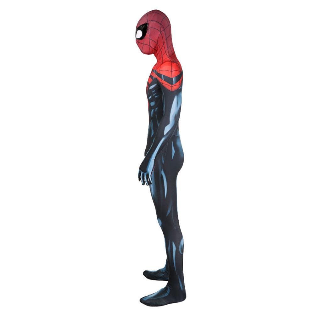 Superior Spider Man Black Eyes Jumpsuits Cosplay Costume Adult Bodysuit