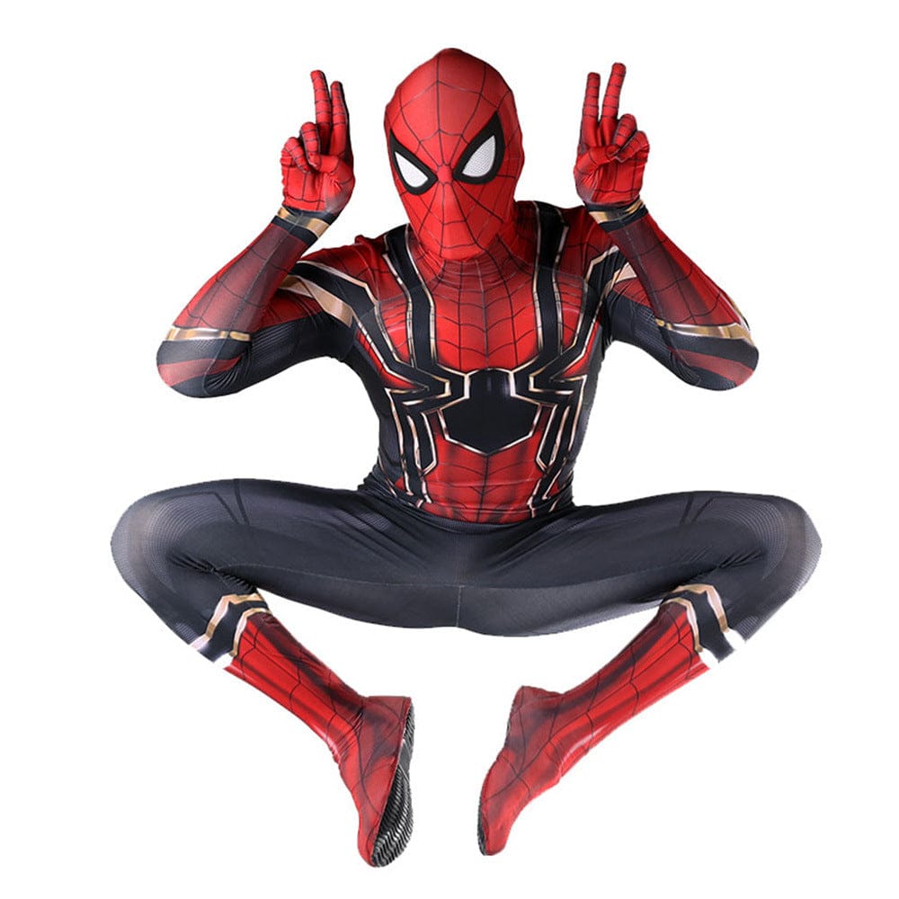 Iron Spider Spider-Man Cosplay Costume Jumpsuit Adult Bodysuit