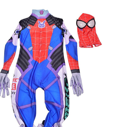 Overwatch D.va Spider-man Skin Suit Jumpsuits Costume Adult Bodysuit