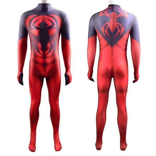Kaine Parker Scarlet Spider-Man Jumpsuits Costume Adult Bodysuit