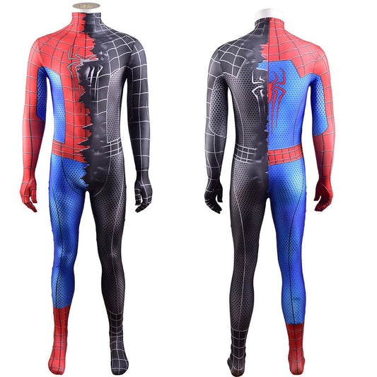 Sam Raimi Spider-Man Red and Black Jumpsuits Costume Adult Bodysuit