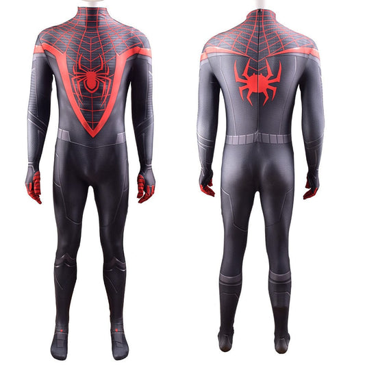 PS5 Miles Morales Spider-Man Jumpsuits Cosplay Costume Adult Bodysuit