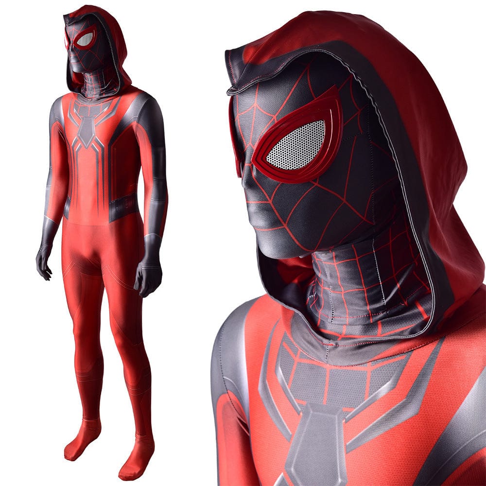 PS5 Spider-Man Crimson Cowl Jumpsuits Cosplay Costume Adult Bodysuit