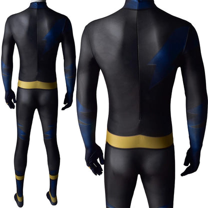 Teen Titans Static Shock Jumpsuits Costume Adult Halloween Bodysuit