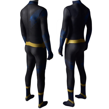 Teen Titans Static Shock Jumpsuits Costume Adult Halloween Bodysuit