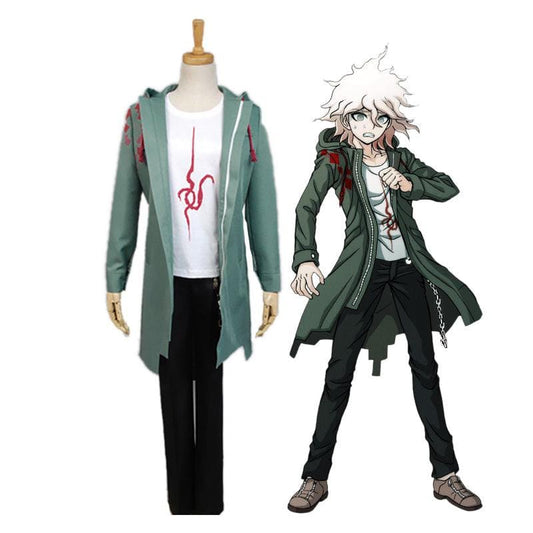 anime danganronpa 2 goodbye despair nagito komaeda outfit cosplay costume