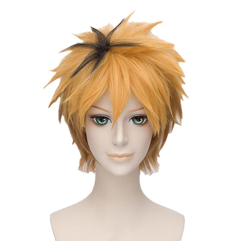 anime tokyo ghoul nagachika hideyosh short golden cosplay wigs