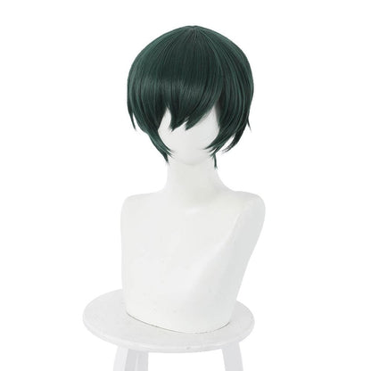 anime jujutsu kaisen zenin mai green short cosplay wig 505h