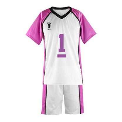 anime haikyuu shiratorizawa academy ushijima wakatoshi t shirt uniform cosplay costume