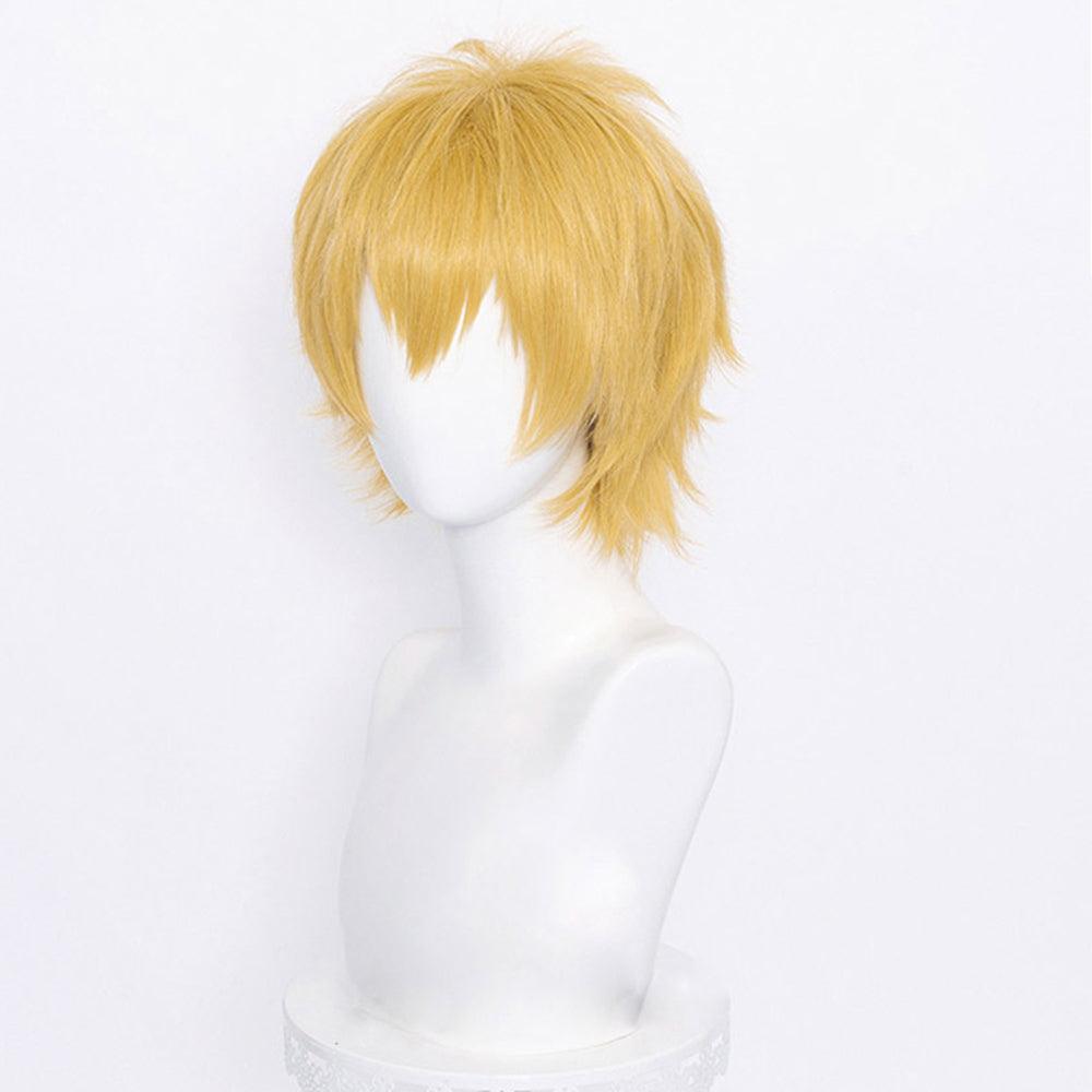 anime chainsaw man denji yellow short cosplay wig 509a