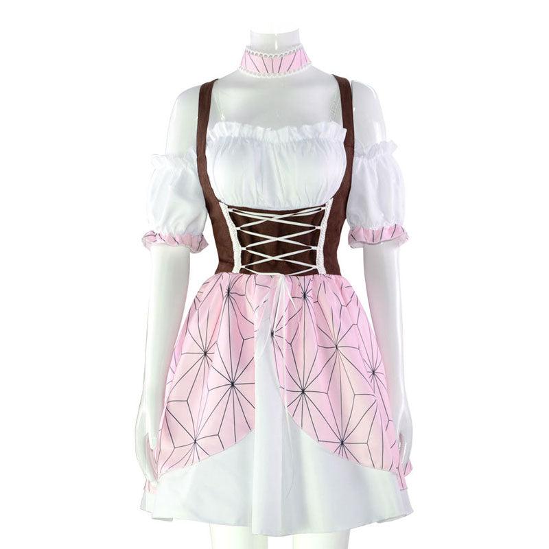 anime demon slayer kimetsu no yaiba nezuko kamado lolita cosplay costumes