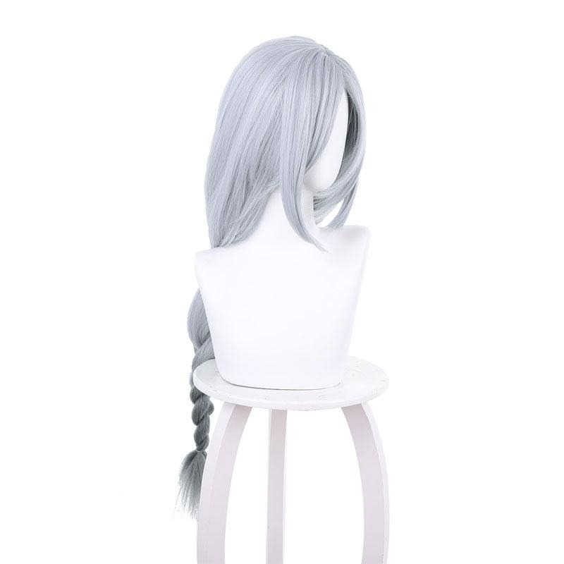 game genshin impact shenhe long grey twist braid cosplay wigs