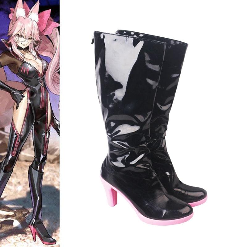 game fgo fate grand order koyanskaya of light tamamo no mae bunny girl cosplay boots shoes