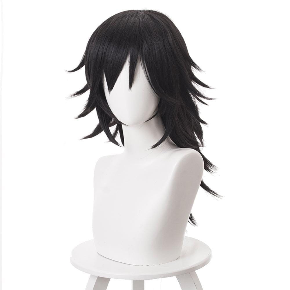 anime demon slayer tomioka giyuu dark medium cosplay wig 487e