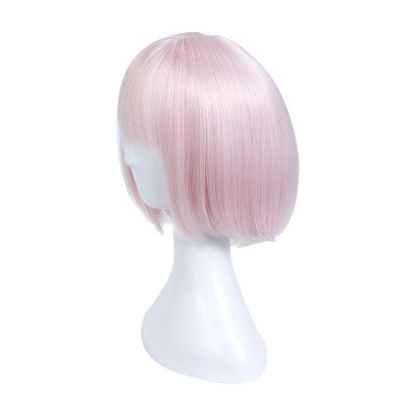 fgo fate grand order mash kyrielight shielder pink short cosplay wigs