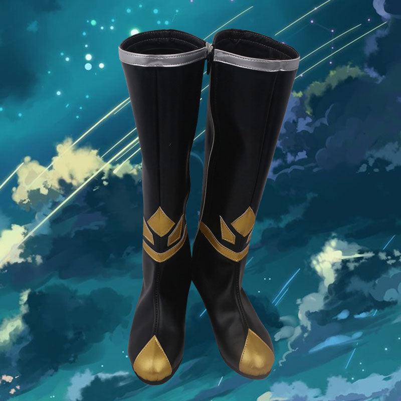 sky children of the light season of winter spirits daylight prairie festival spin black winter game cosplay boots shoes